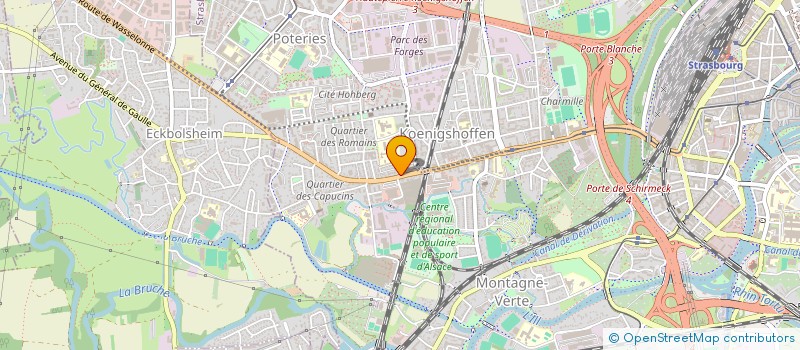 localisation de l'entreprise KB TRANSPORTS à STRASBOURG