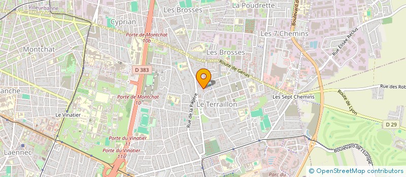 localisation de l'entreprise KB TRAVAUX & RENOVATION  BRON