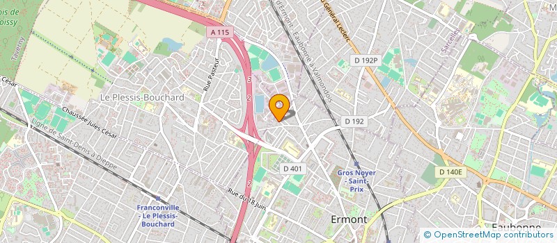 localisation de l'entreprise KB1 BATIMENT à ERMONT
