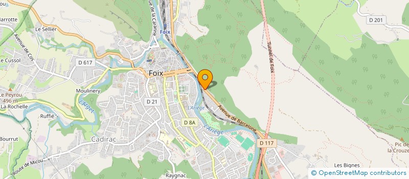 localisation de l'entreprise KB1 IMMOLOC à FOIX