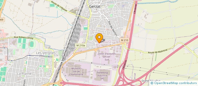 localisation de l'entreprise KB9 GROUP à GERZAT