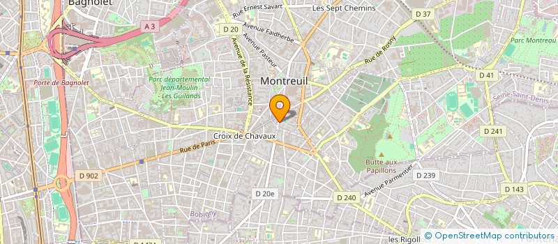 localisation de l'entreprise KBA CONCEPTION à MONTREUIL