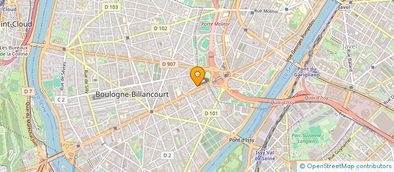 localisation de l'entreprise KBASSUR  BOULOGNE-BILLANCOURT