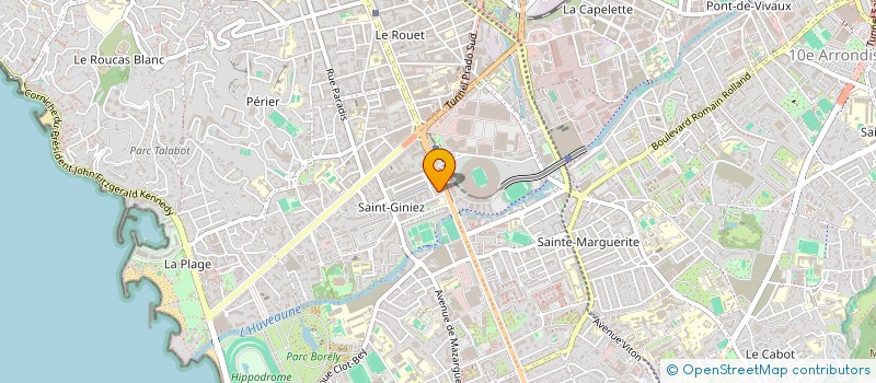 localisation de l'entreprise KBC  MARSEILLE 8EME