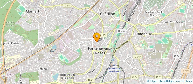 localisation de l'entreprise KBFDESIGN à FONTENAY-AUX-ROSES