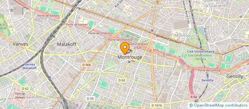 localisation de l'entreprise KBFM à MONTROUGE