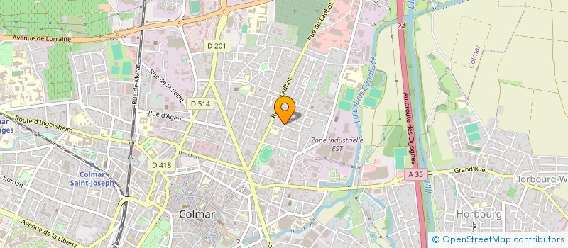 localisation de l'entreprise KBG  COLMAR