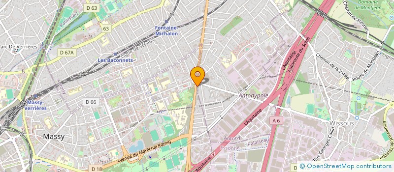 localisation de l'entreprise KBG ENGINEERING à ANTONY