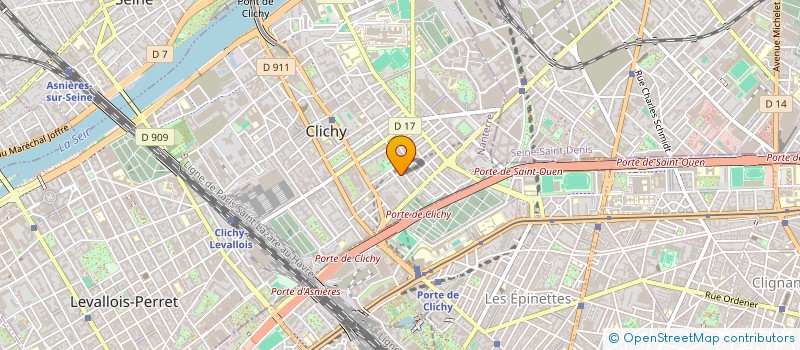 localisation de l'entreprise KBI TRANSPORTS à CLICHY
