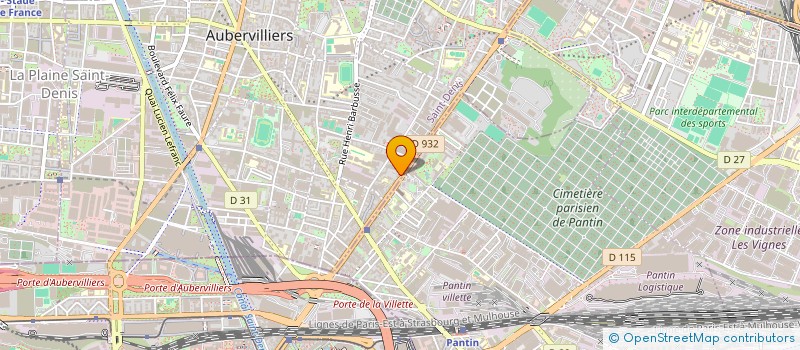localisation de l'entreprise KBK à AUBERVILLIERS