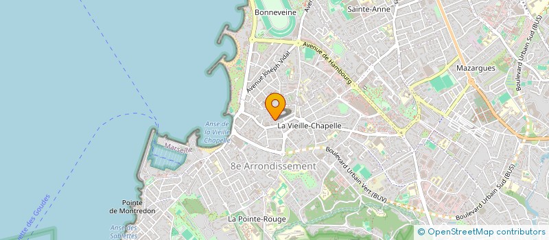 localisation de l'entreprise KBK INVEST  MARSEILLE 8EME