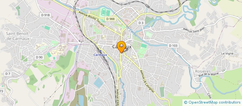 localisation de l'entreprise KBLAVERIE à CARMAUX