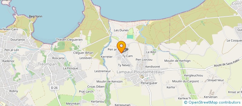 localisation de l'entreprise KBLV  LAMPAUL-PLOUDALMEZEAU