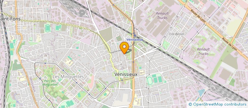 localisation de l'entreprise KBM MACONNERIE GENERALE  VENISSIEUX