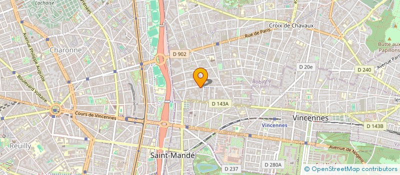 localisation de l'entreprise KBM & SERVICES à MONTREUIL