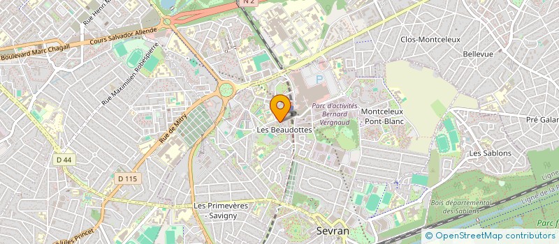localisation de l'entreprise KBM TRANSPORT  SEVRAN