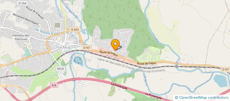 localisation de l'entreprise KBMS à LE MUY