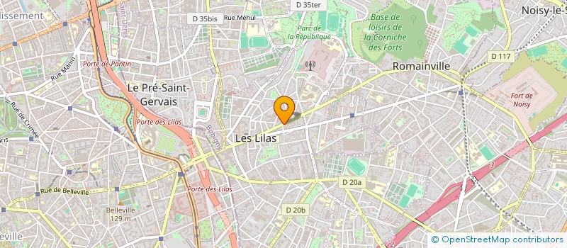 localisation de l'entreprise KBP à LES LILAS