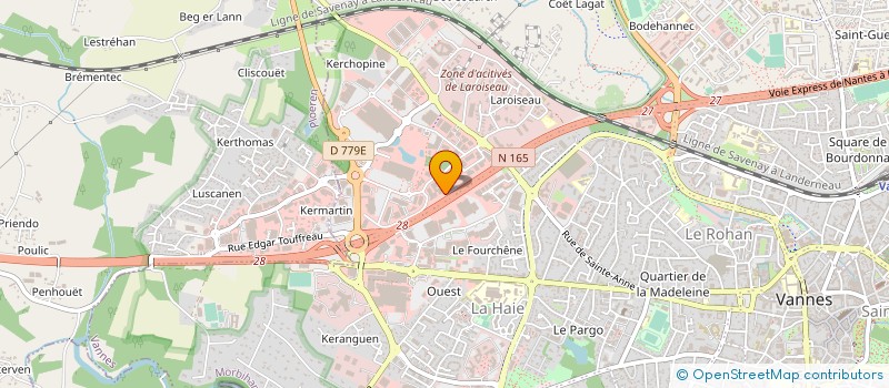 localisation de l'entreprise KBR à VANNES