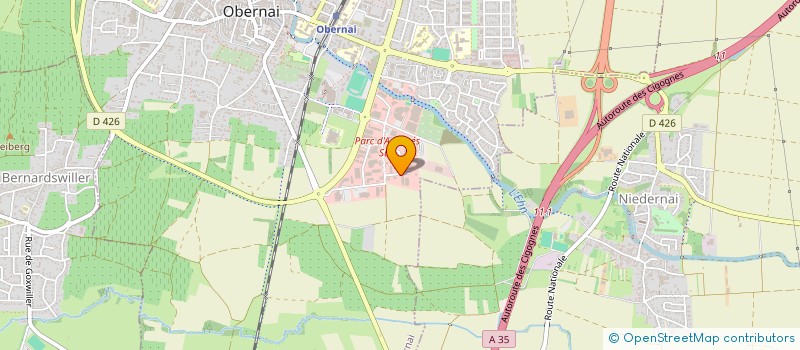 localisation de l'entreprise KBR FERMETURES ET SOLS RESINES EURL à OBERNAI