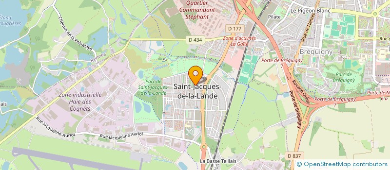 localisation de l'entreprise KBREIZH AUTO  SAINT-JACQUES-DE-LA-LANDE