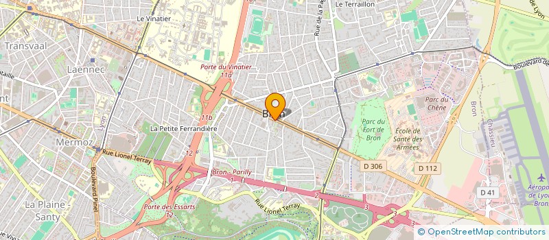localisation de l'entreprise KBRON à BRON