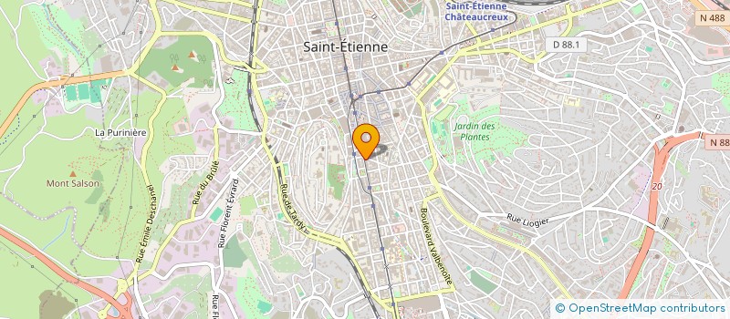 localisation de l'entreprise KBS ACTION  SAINT-ETIENNE