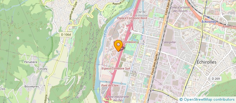 localisation de l'entreprise KBS DIFFUSION à ECHIROLLES