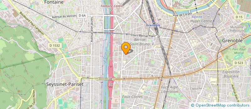 localisation de l'entreprise KBS ETUDES à GRENOBLE