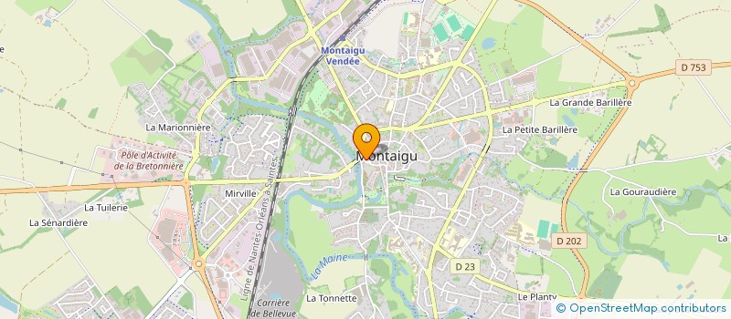 localisation de l'entreprise KBUILDX à MONTAIGU-VENDEE