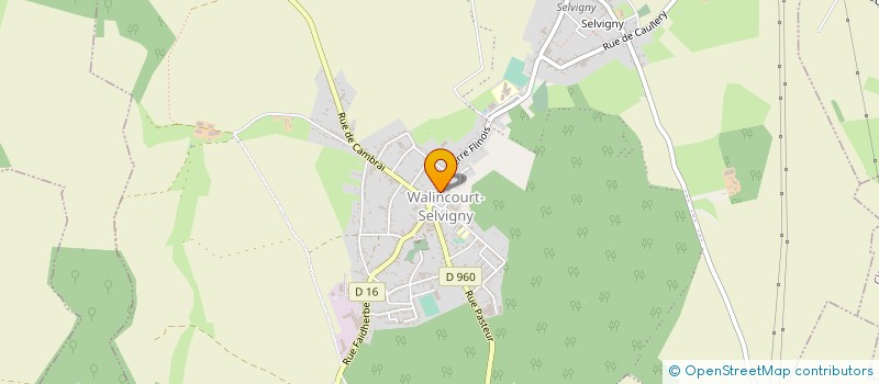 localisation de l'entreprise KBW  WALINCOURT-SELVIGNY