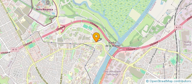 localisation de l'entreprise KC ANGERS à ANGERS