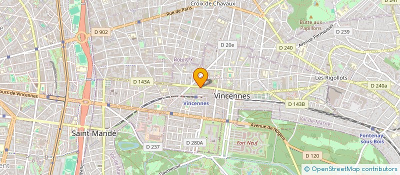 localisation de l'entreprise KC CHOCOLATIER à VINCENNES