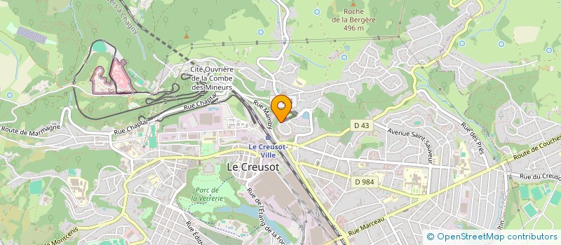 localisation de l'entreprise KC COMPAGNIE  LE CREUSOT