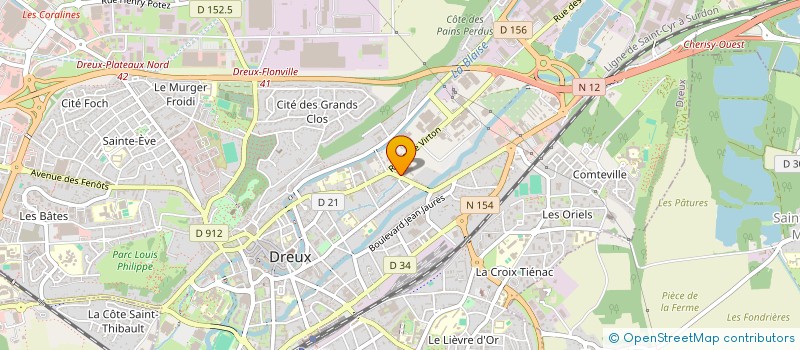 localisation de l'entreprise KC DRE à DREUX
