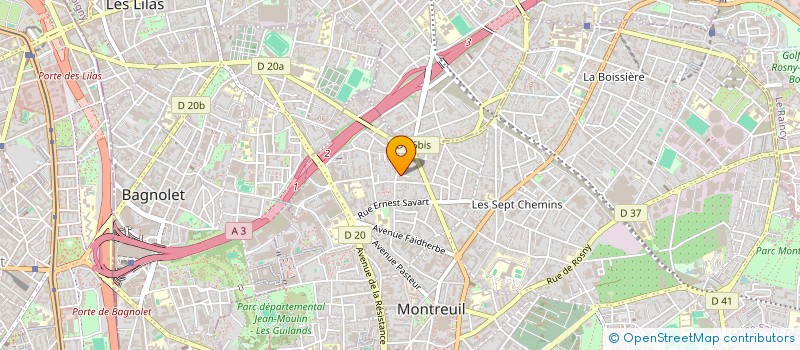 localisation de l'entreprise KC SHOP à MONTREUIL