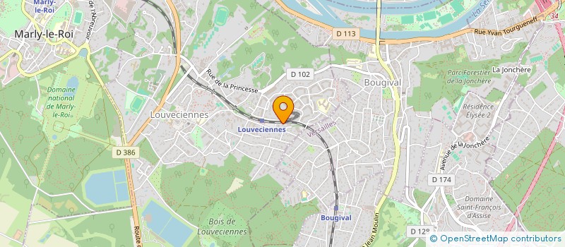 localisation de l'entreprise KC TRANSPORT  LOUVECIENNES