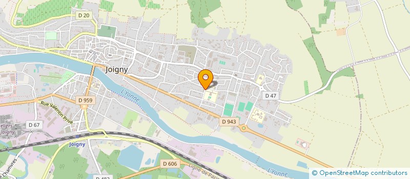 localisation de l'entreprise KC2 à JOIGNY