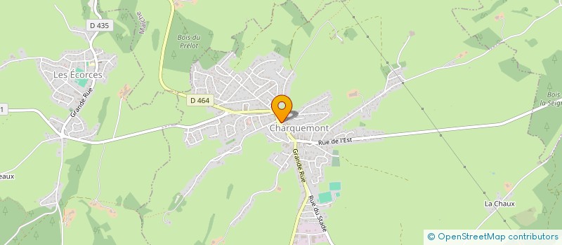 localisation de l'entreprise KC2M  LES ECORCES