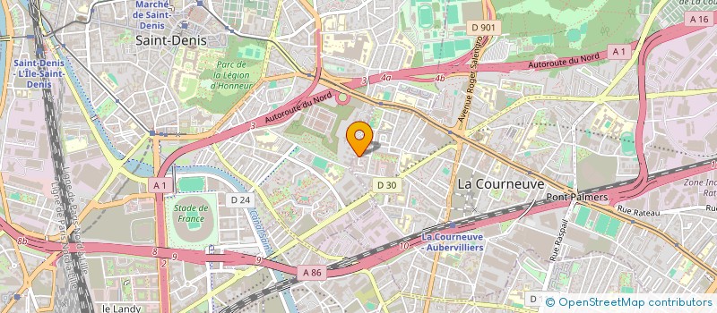 localisation de l'entreprise KCFA à LA COURNEUVE