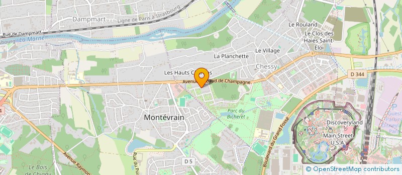 localisation de l'entreprise KCH  CHESSY