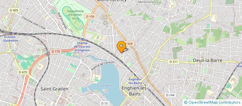 localisation de l'entreprise KCH IMMO à ENGHIEN-LES-BAINS