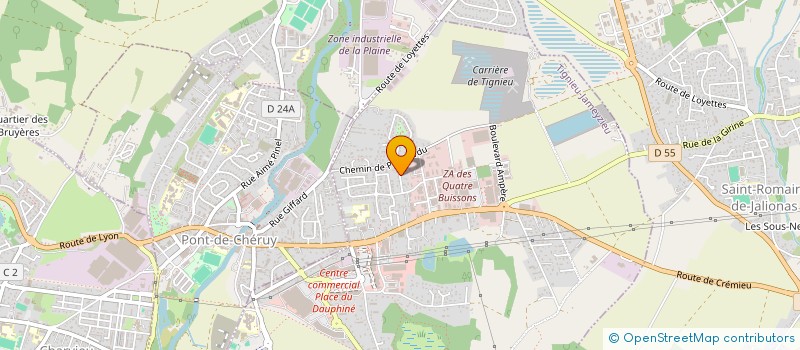 localisation de l'entreprise KCK  TIGNIEU-JAMEYZIEU