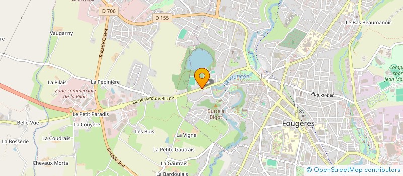 localisation de l'entreprise KCLM  FOUGERES