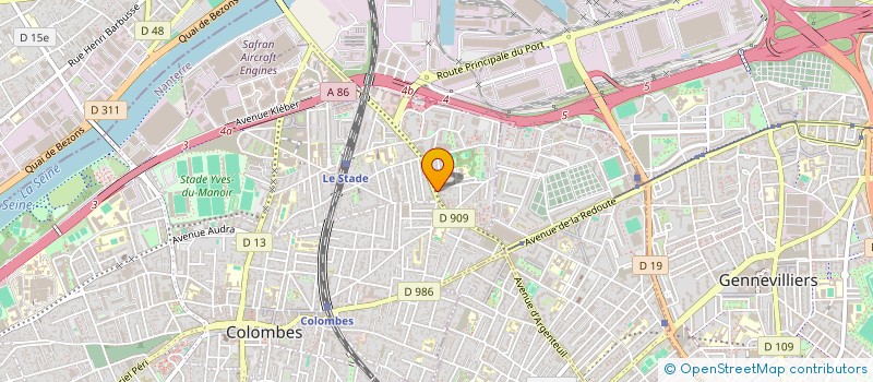 localisation de l'entreprise KCNET  COLOMBES