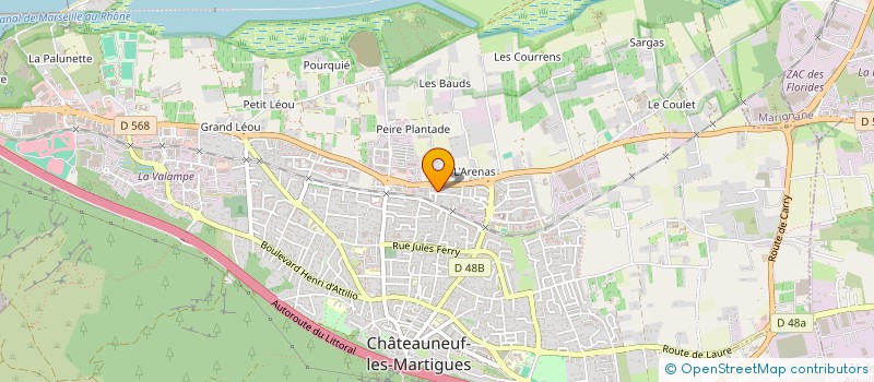 localisation de l'entreprise KCP. INVEST  CHATEAUNEUF-LES-MARTIGUES