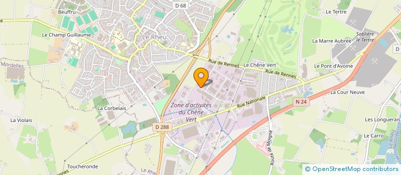 localisation de l'entreprise KCS  LE RHEU