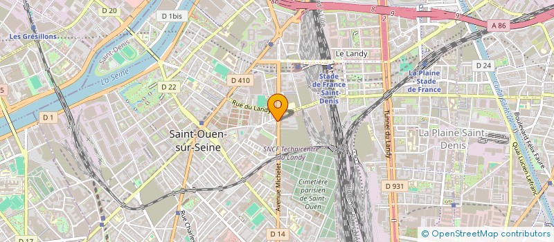 localisation de l'entreprise KCS AUTO à SAINT-OUEN-SUR-SEINE