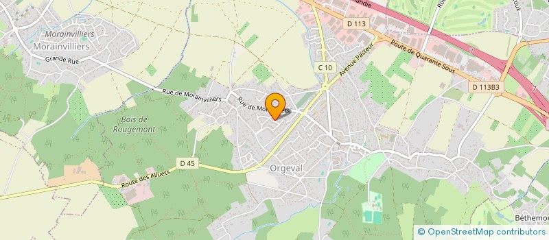 localisation de l'entreprise KCV78  ORGEVAL