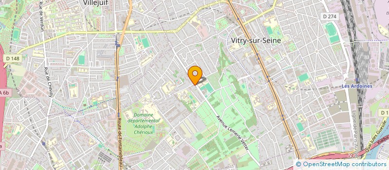 localisation de l'entreprise KD à VITRY-SUR-SEINE